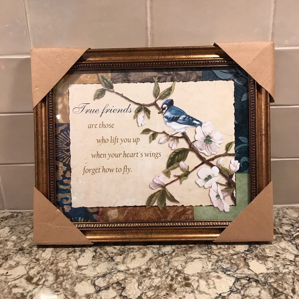 True friends decorative quote frame